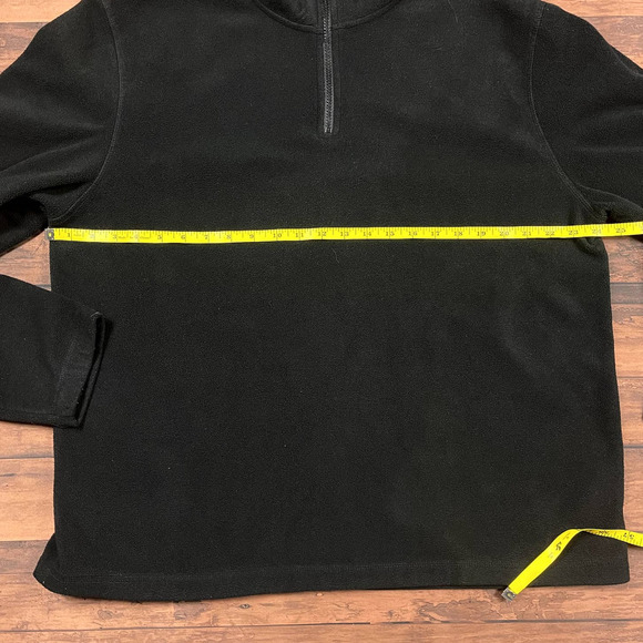 OUTDOOR Life Black 1/4 Zip Fleece Pullover‎ Size XL - Picture 2 of 5
